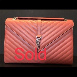 Large YSL Envelope Shoulder Bag